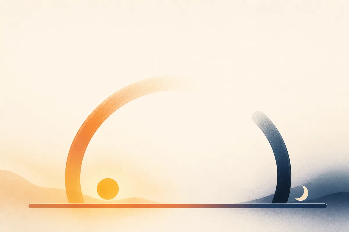 A clock with a shaded eating window, a moon marking the close.